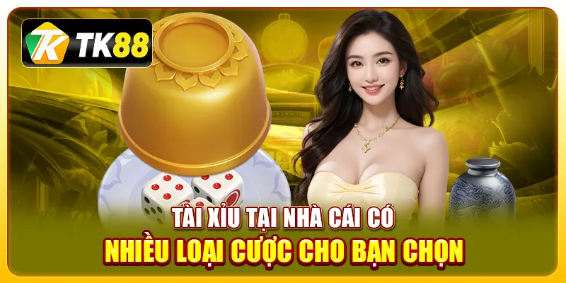 Tài xỉu TK88: Trải nghiệm game chơi cá cược đỉnh cao 3 Tài xỉu tại nhà cái có nhiều loại cược cho bạn chọn